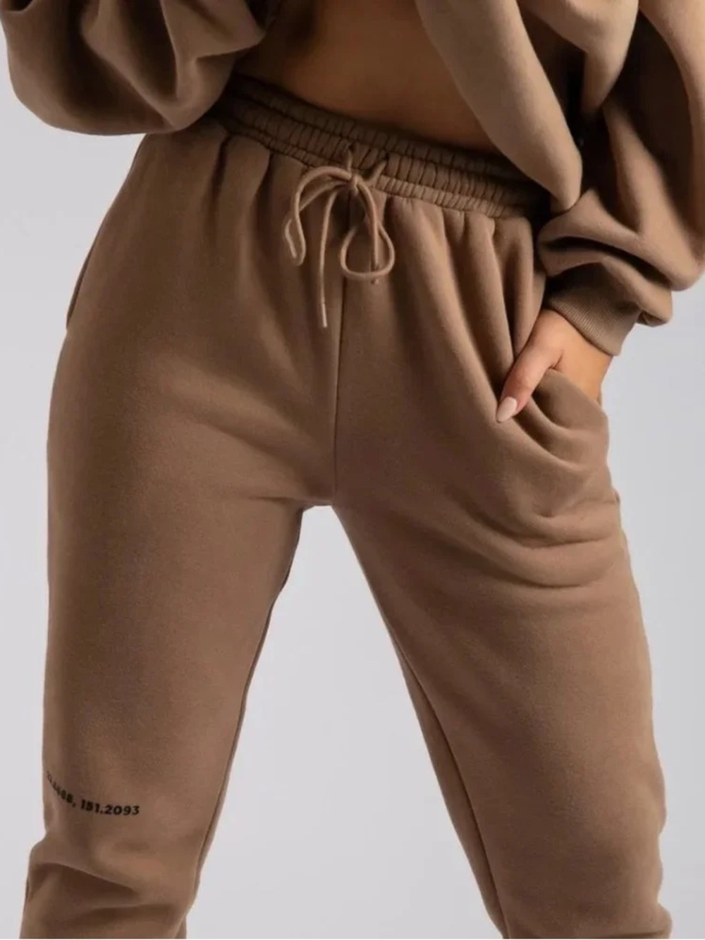 Meshki Brown Drawstring Joggers